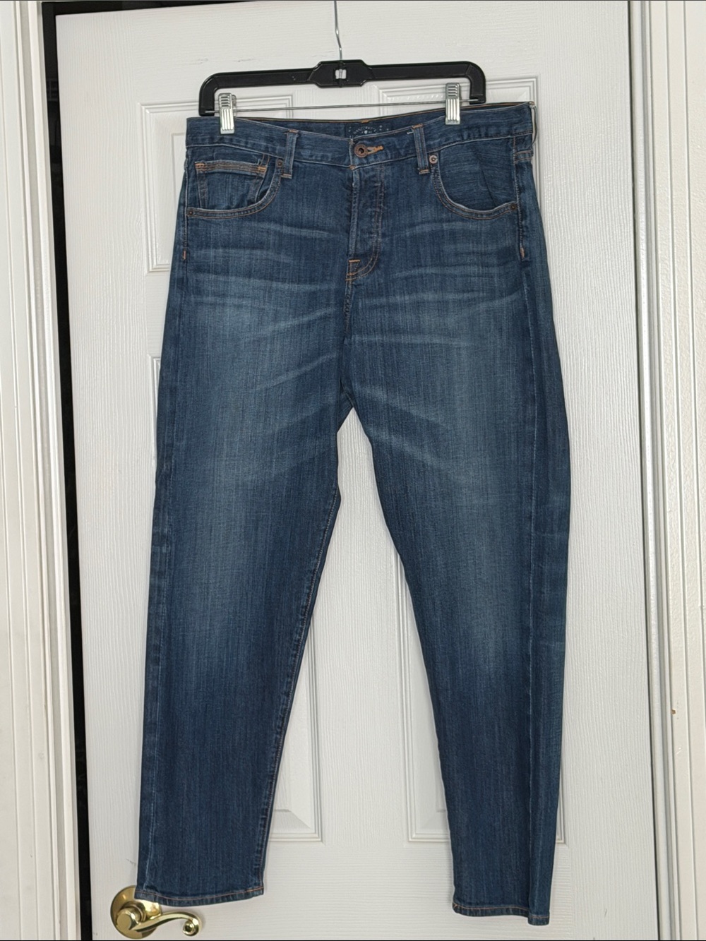 Lucky Brand Dylan boyfriend crop Jean with button fly